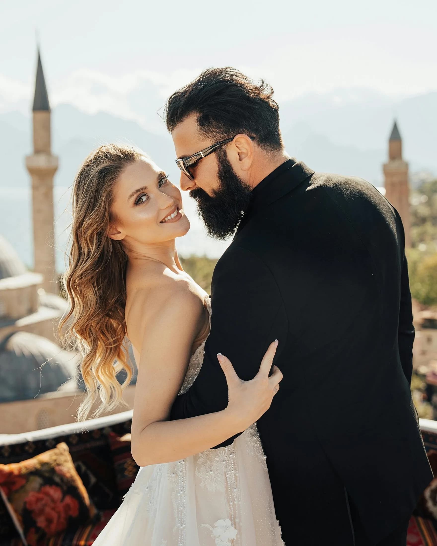 Smiling Turkish couple sharing a calm moment